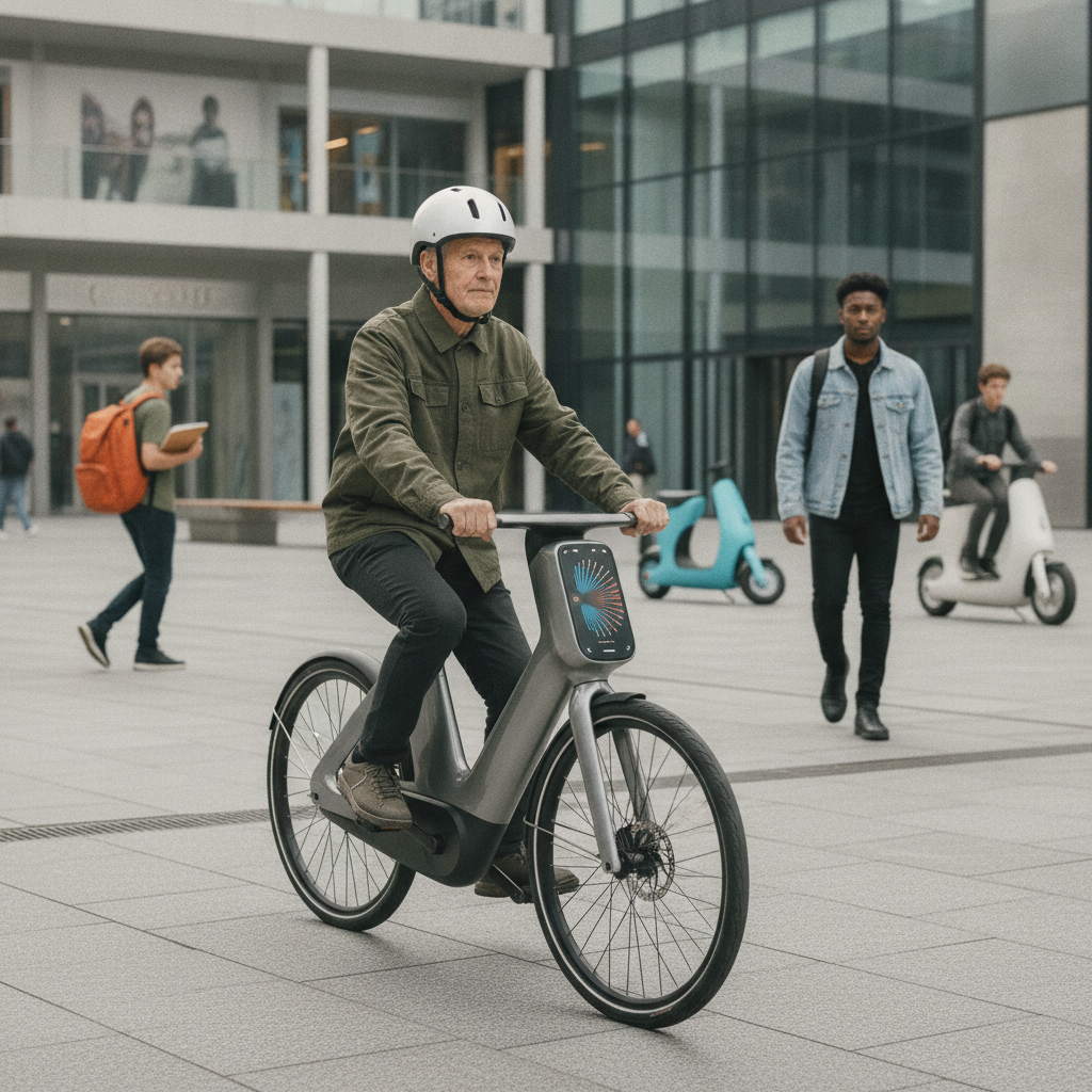 อนาคต EV 2027: ระบบเบรก AI อัจฉริยะ ลดอุบัติเหตุเพื่อมือใหม่ - ai-smart-braking-scooter-2027