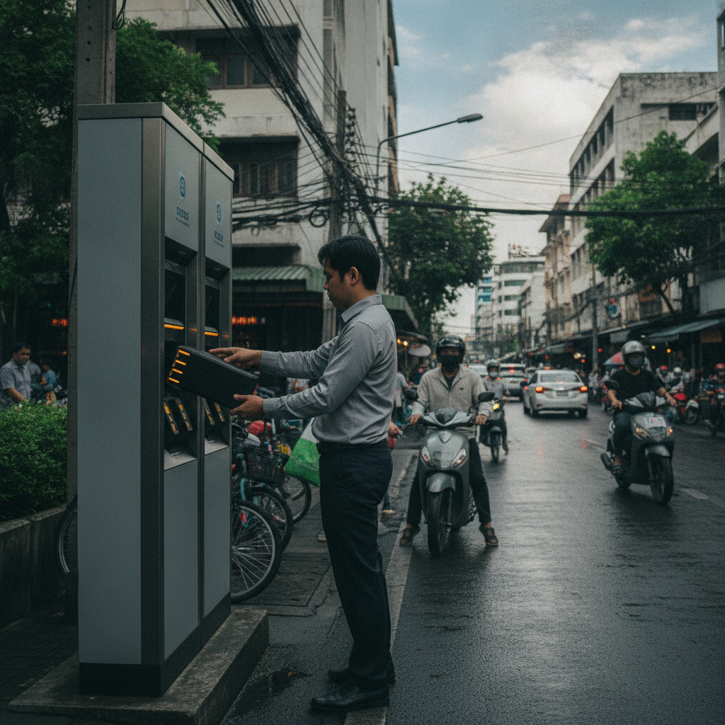 วิเคราะห์ตลาด 2026: สถานีสลับแบต E-Bike ผุดทั่วไทย - battery-swap-ebike-trend-2026
