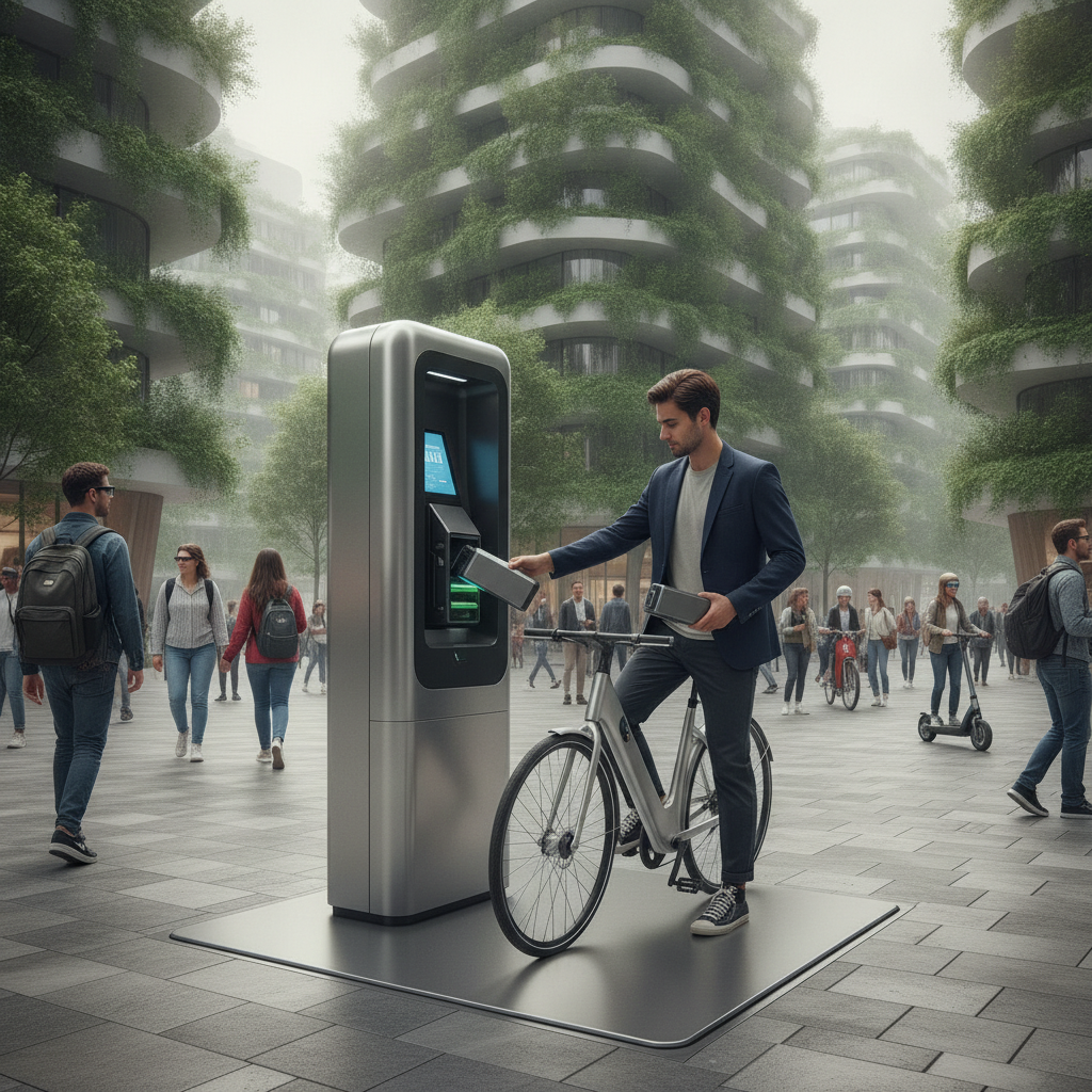 อนาคต EV 2027: สถานีสลับแบตเตอรี่ E-Bike ชาร์จไวไม่ต้องรอ - battery-swapping-ebike-2027