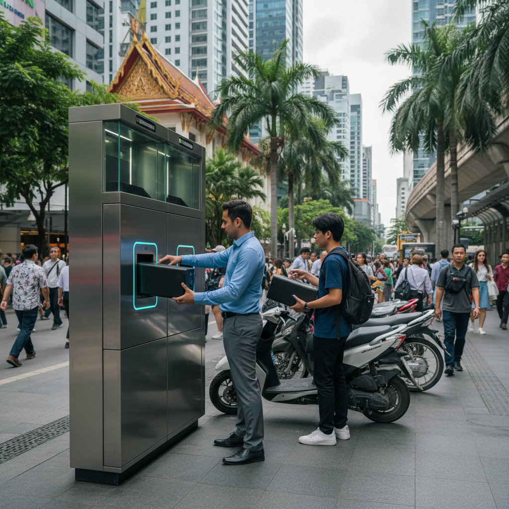 เทรนด์ตู้สลับแบตฯ E-Bike อนาคตใหม่แห่งปี 2027 - battery-swapping-ebike-trend-2027
