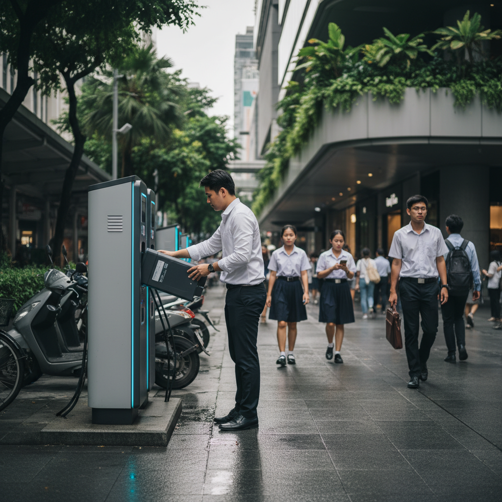 เทรนด์ EV 2027: นวัตกรรมสลับแบต E-Bike ไม่ต้องรอชาร์จ - battery-swapping-ebike-trend-2027