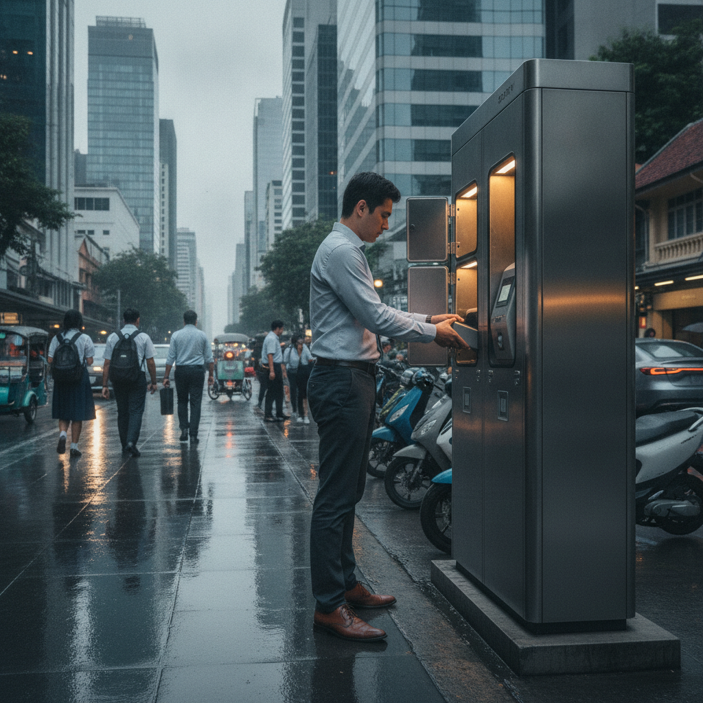 จับตาเทรนด์ EV 2027: ตู้สลับแบตเตอรี่ E-Bike ไม่ต้องรอชาร์จ - battery-swapping-ev-trend-2027