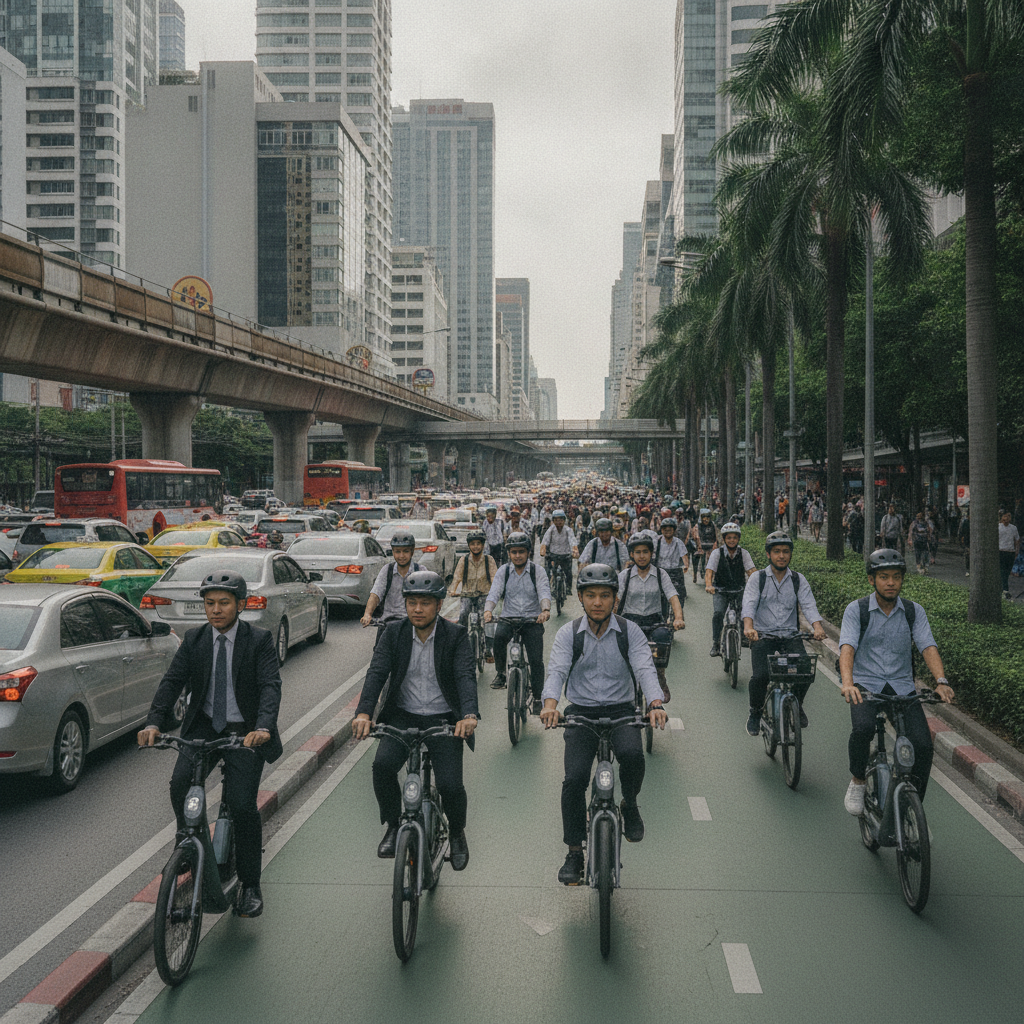 วิเคราะห์เทรนด์เมือง 2027: ลุ้น กทม. ผุดเลนพิเศษ E-Bike - bkk-ebike-special-lane-trend
