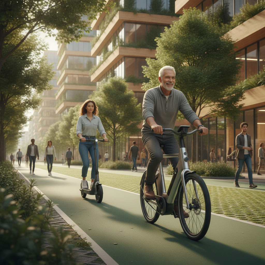 เทรนด์ E-Bike 2027: นวัตกรรม AI ช่วยขับขี่ปลอดภัยสุดล้ำ - ebike-ai-safety-trend-2027