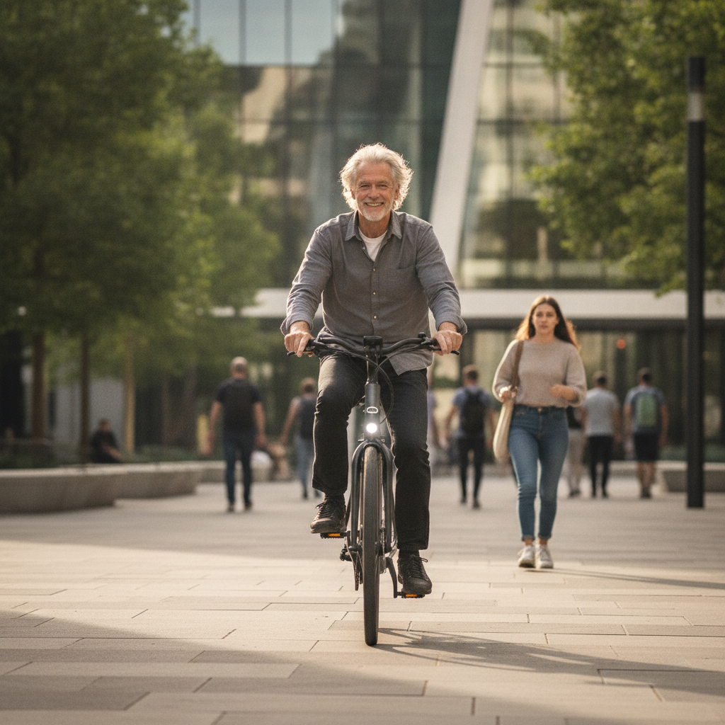 เทรนด์ EV 2027: ระบบเบรกฉุกเฉิน E-Bike ปลอดภัยวัยเก๋า - ebike-auto-brake-system-trend