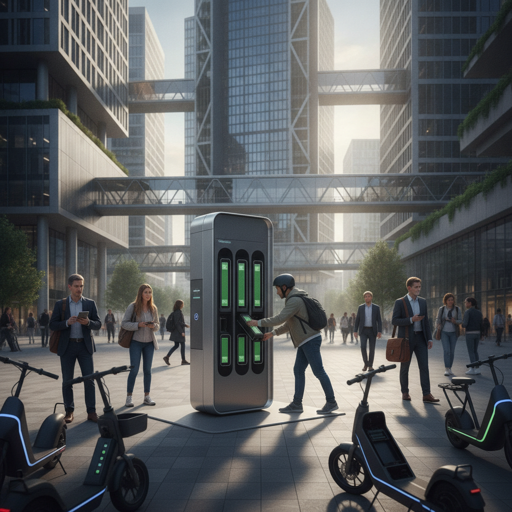 เทรนด์ EV 2027: ตู้สลับแบต E-Bike ชาร์จเต็มไวใน 1 นาที - ebike-battery-swap-station-trend