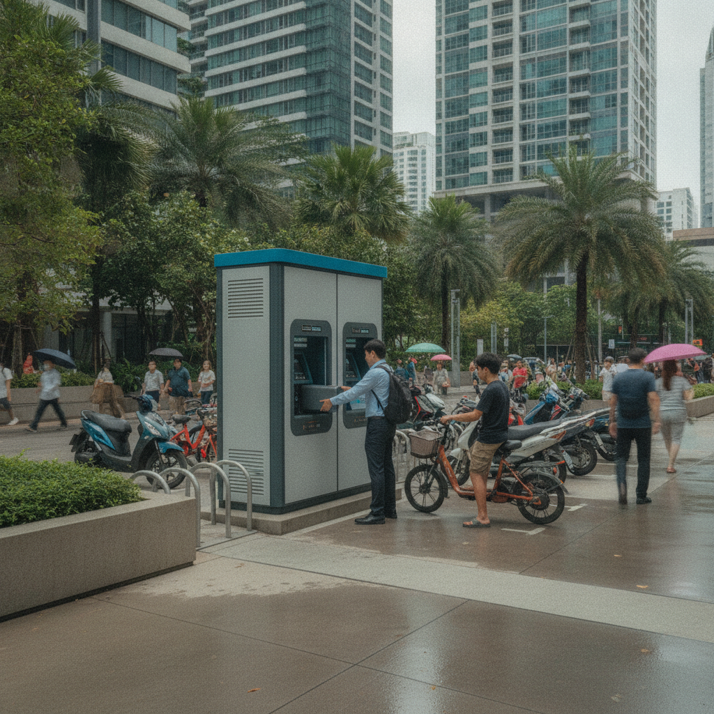 เทรนด์ 2027: ตู้สลับแบต E-Bike ตามคอนโด หมดปัญหารอชาร์จไฟ - ebike-battery-swap-station-trend