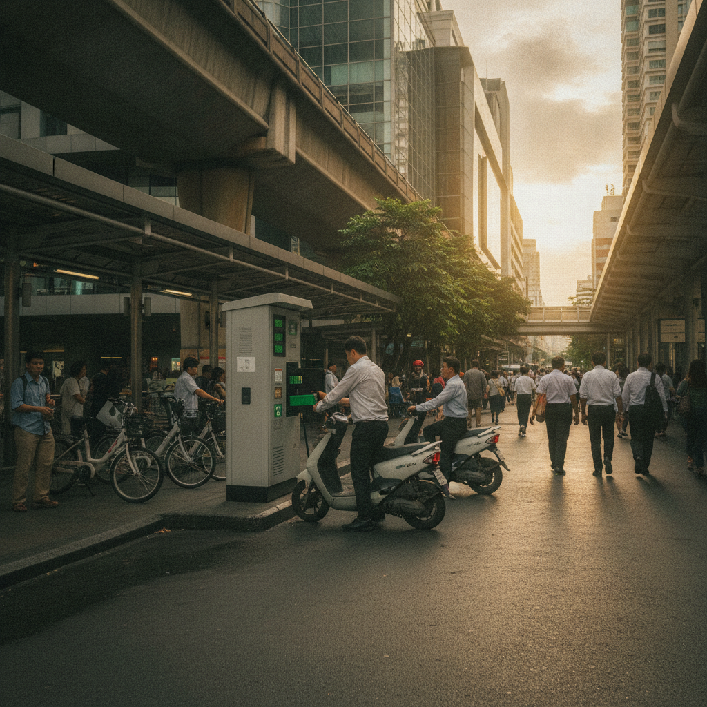 เทรนด์ EV ปลายปี 2026: ตู้สลับแบตเตอรี่ E-Bike ทั่วไทย - ebike-battery-swap-station-trend