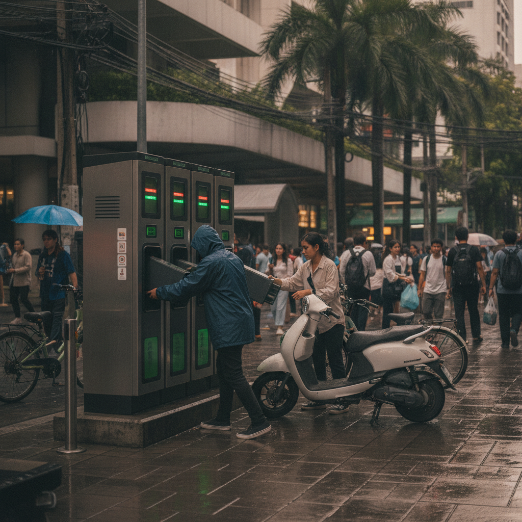 เทรนด์ปลายปี 2026: ตู้สลับแบต E-Bike เปลี่ยนไวไม่ต้องรอชาร์จ - ebike-battery-swap-station-trend