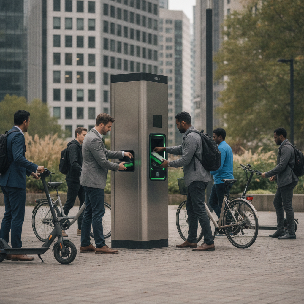 เทรนด์ EV 2027: ล้ำไปอีกขั้น! สถานีสลับแบตเตอรี่ E-Bike - ebike-battery-swap-station-trend