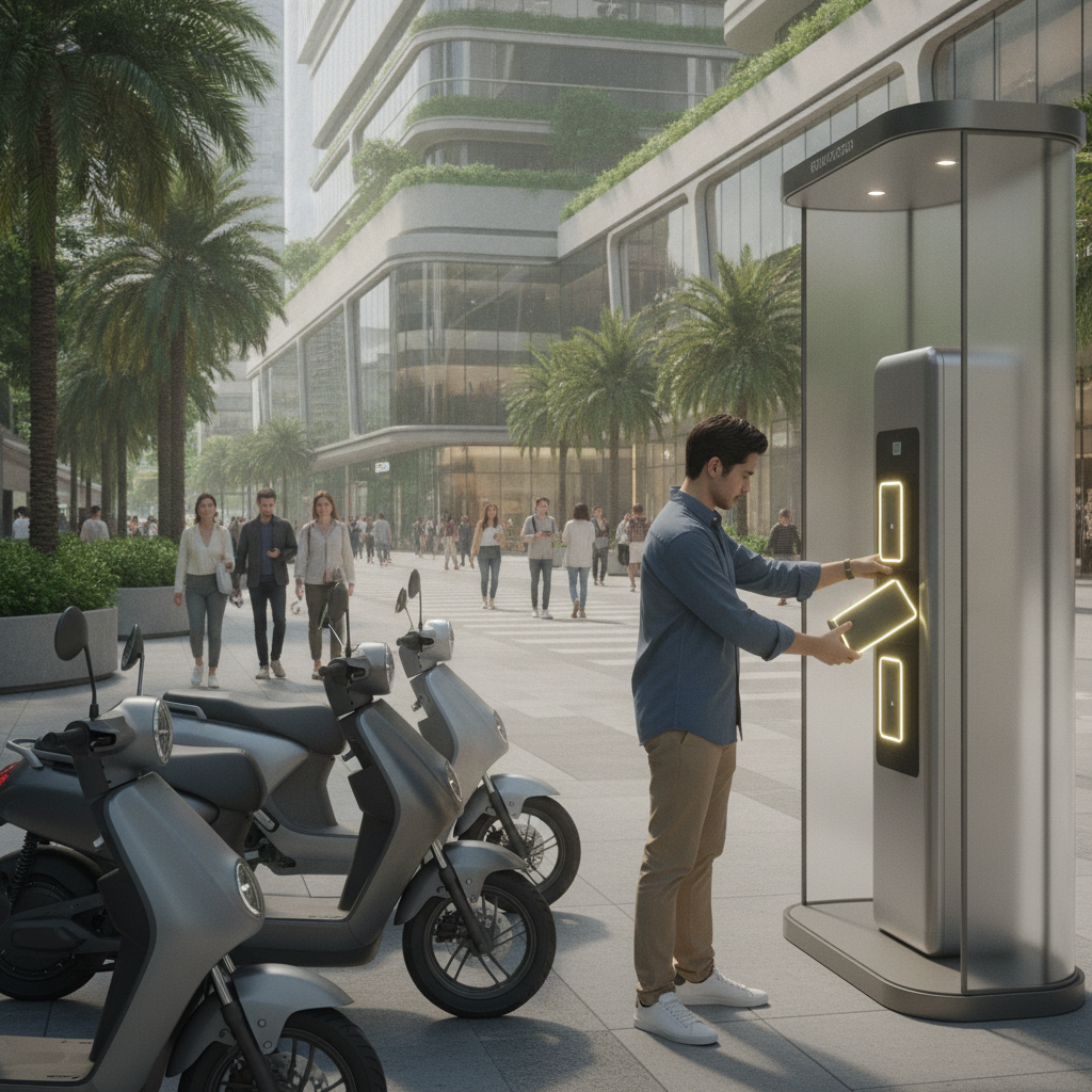 จับตาอนาคต EV! เทรนด์สถานีสลับแบต E-Bike มาแรงปี 2027 - ebike-battery-swap-station-trend