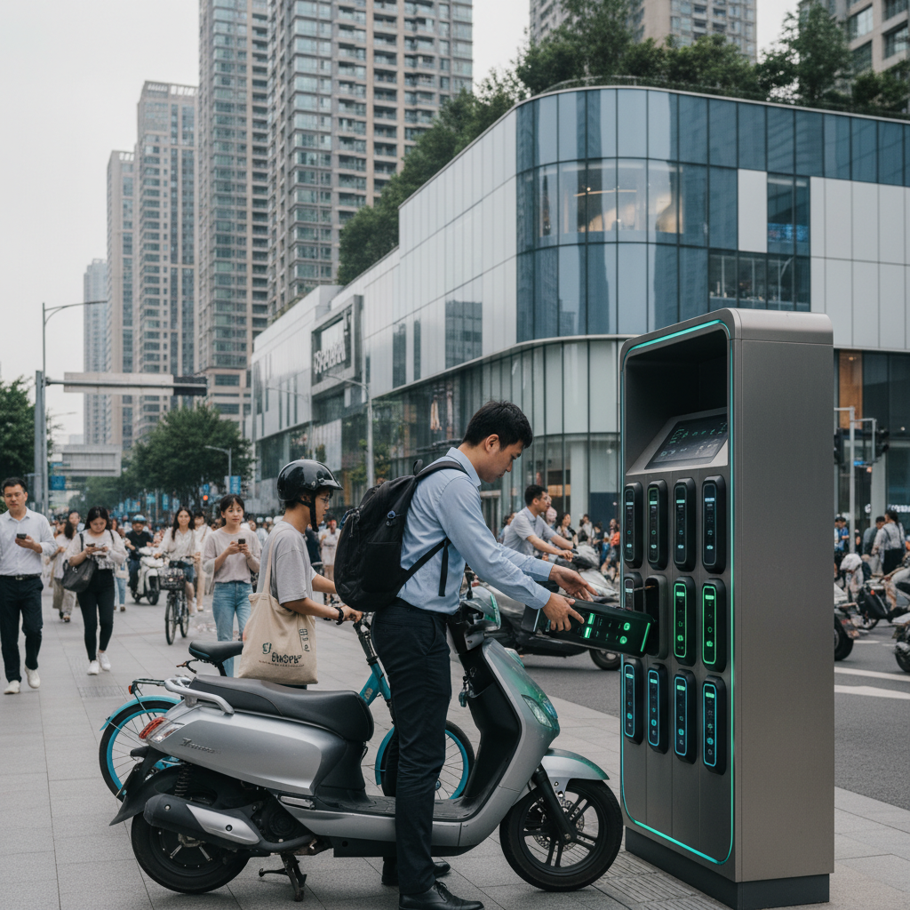 อนาคต EV โลก! นวัตกรรมสลับแบตเตอรี่สกู๊ตเตอร์ไฟฟ้ากำลังมา - ebike-battery-swap-trend