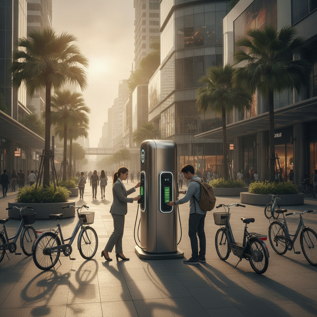 จับตาเทรนด์ปลายปี 2026: สถานีสลับแบตเตอรี่ E-Bike ทั่วไทย - ebike-battery-swap-trend