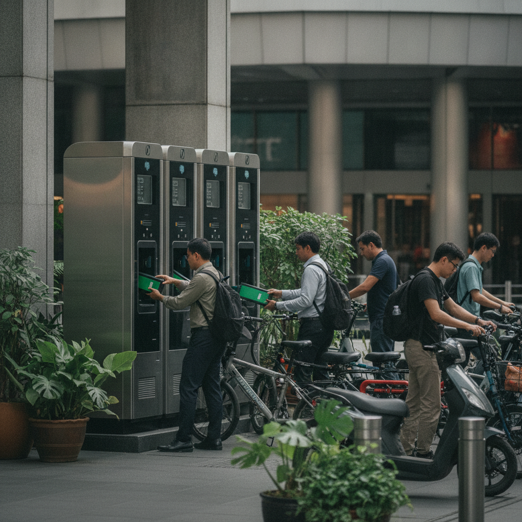 เทรนด์ EV 2027: สถานีสลับแบต E-Bike ชาร์จไวไม่ต้องรอ - ebike-battery-swap-trend