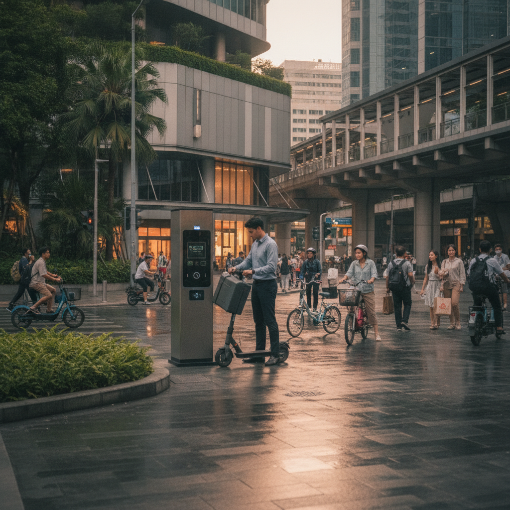 เทรนด์ EV 2026: ตู้สลับแบตเตอรี่ E-Bike นวัตกรรมเมืองยุคใหม่ - ebike-battery-swap-trend-2026