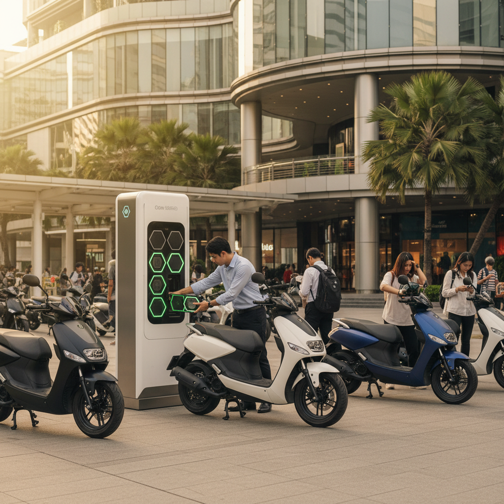 อนาคต EV ไทย! เทรนด์สถานีสลับแบตฯ E-Bike มาแรงปลายปี 2026 - ebike-battery-swap-trend-2026