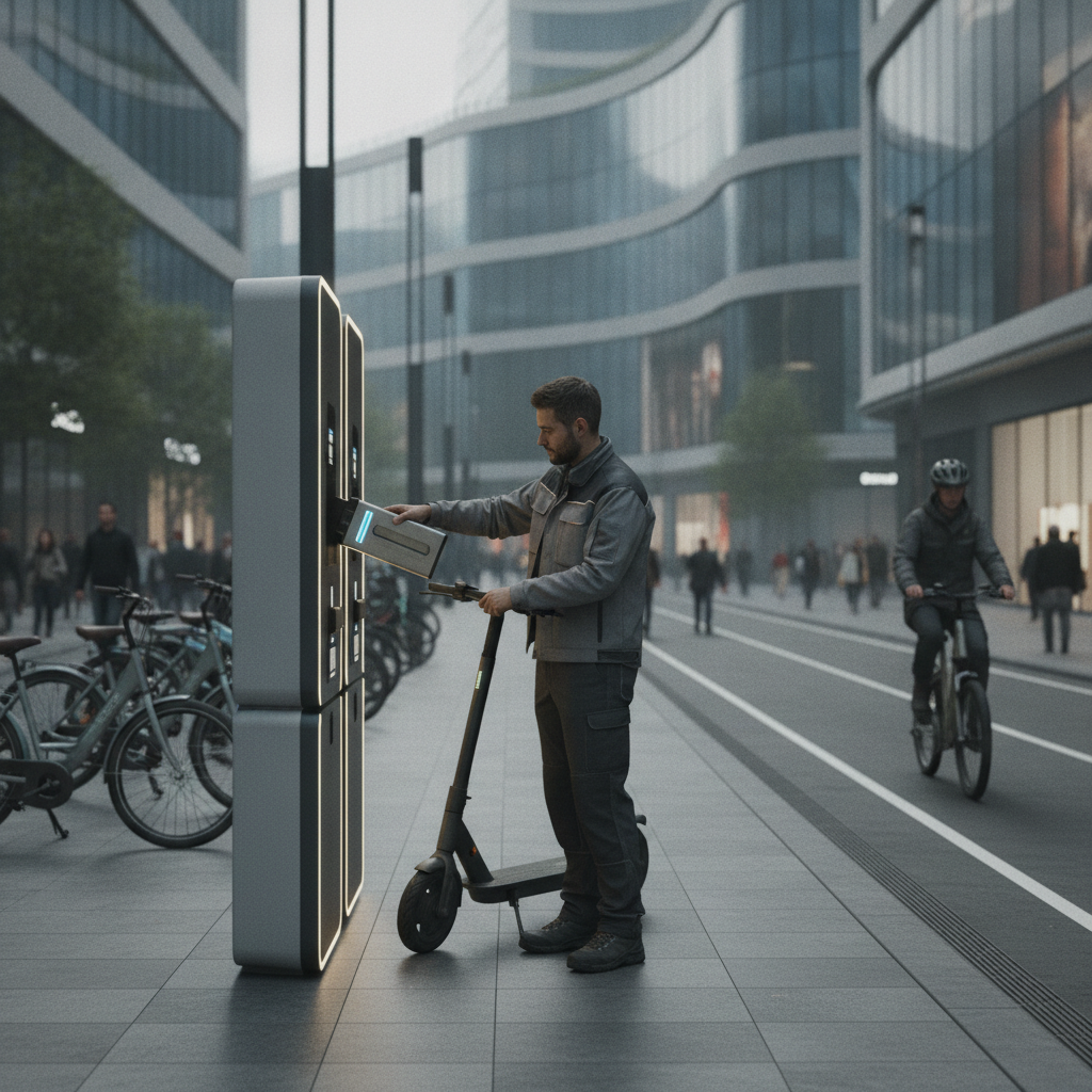เทรนด์ 2027: ตู้สลับแบต E-Bike ทั่วเมือง เปลี่ยนไวไม่ต้องรอ - ebike-battery-swap-trend