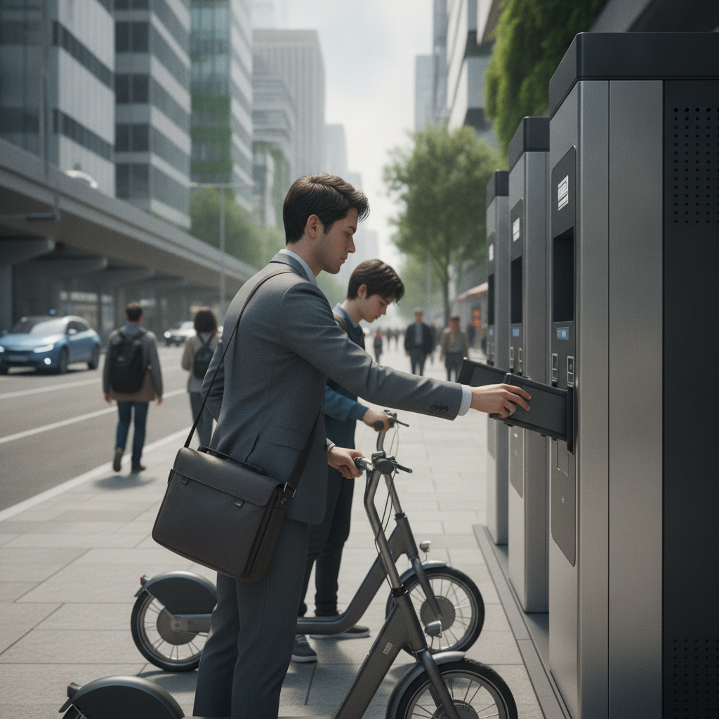 เทรนด์ E-Bike 2027: สถานีสลับแบตเตอรี่ ชาร์จเต็มใน 1 นาที - ebike-battery-swap-trend
