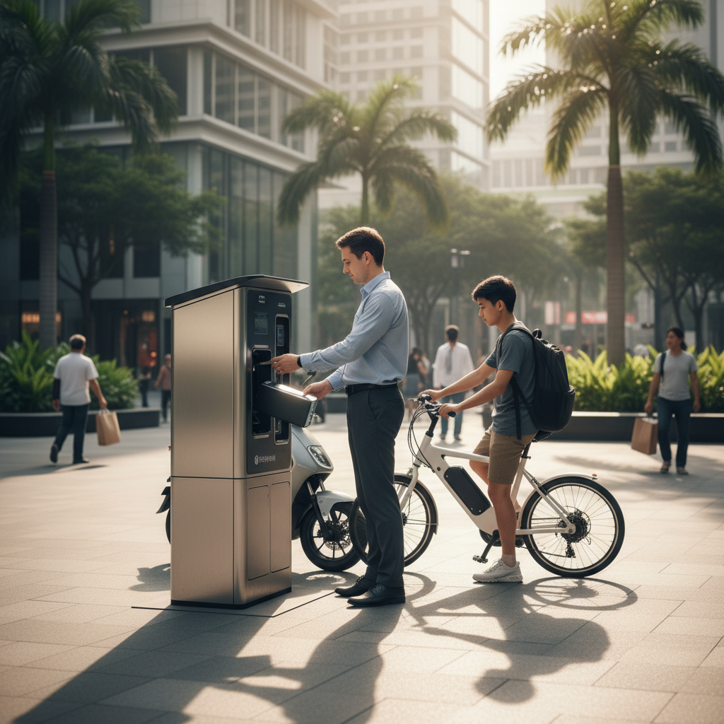 จับตาเทรนด์ตู้สลับแบต E-Bike แก้ปัญหารอชาร์จ ปลายปี 2026 - ebike-battery-swap-trend