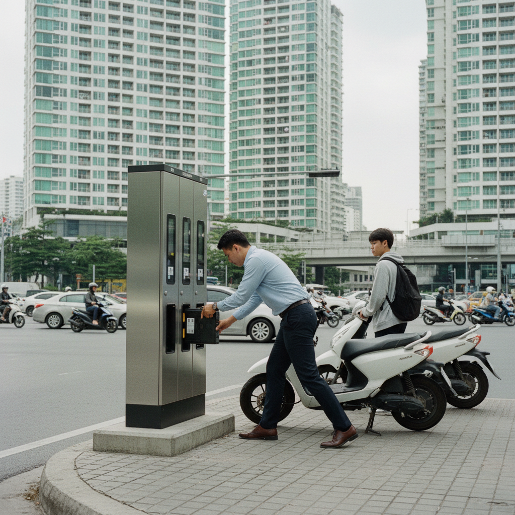 วิเคราะห์ตลาด EV! ตู้สลับแบต E-Bike เตรียมขยายทั่วไทย - ebike-battery-swapping-trend