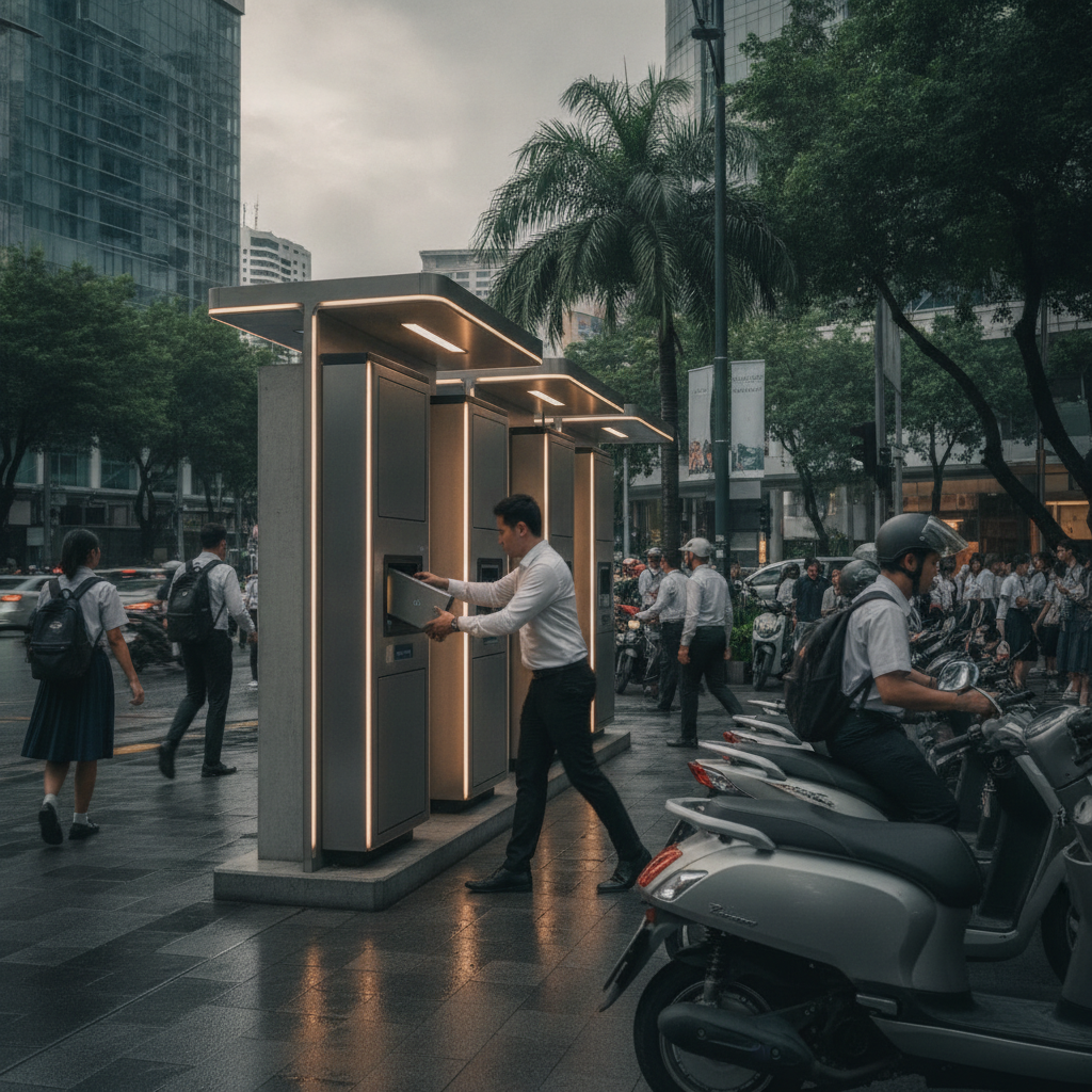 เจาะเทรนด์ 2027: สถานีสลับแบตเตอรี่ E-Bike ไม่ต้องรอชาร์จ - ebike-battery-swapping-trend