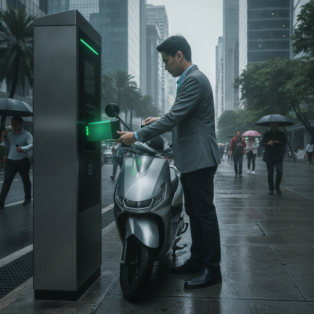 เทรนด์ 2027: สลับแบต E-Bike ได้ใน 1 นาที ไม่ต้องรอชาร์จ - ebike-battery-swapping-trend