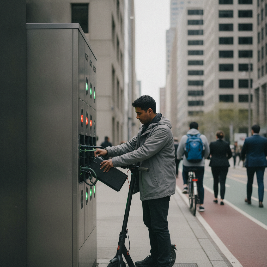 เทรนด์ EV 2027: สถานีสลับแบต E-Bike ชาร์จเต็มไว 1 นาที - ebike-battery-swapping-trend