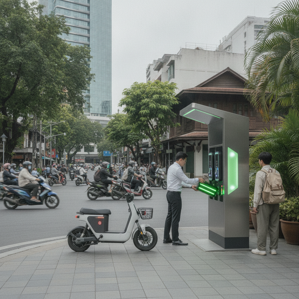 เทรนด์รัฐ 2027: ดันตู้สลับแบต E-Bike ทั่วไทย ไม่ต้องรอชาร์จ - ebike-battery-swapping-trend