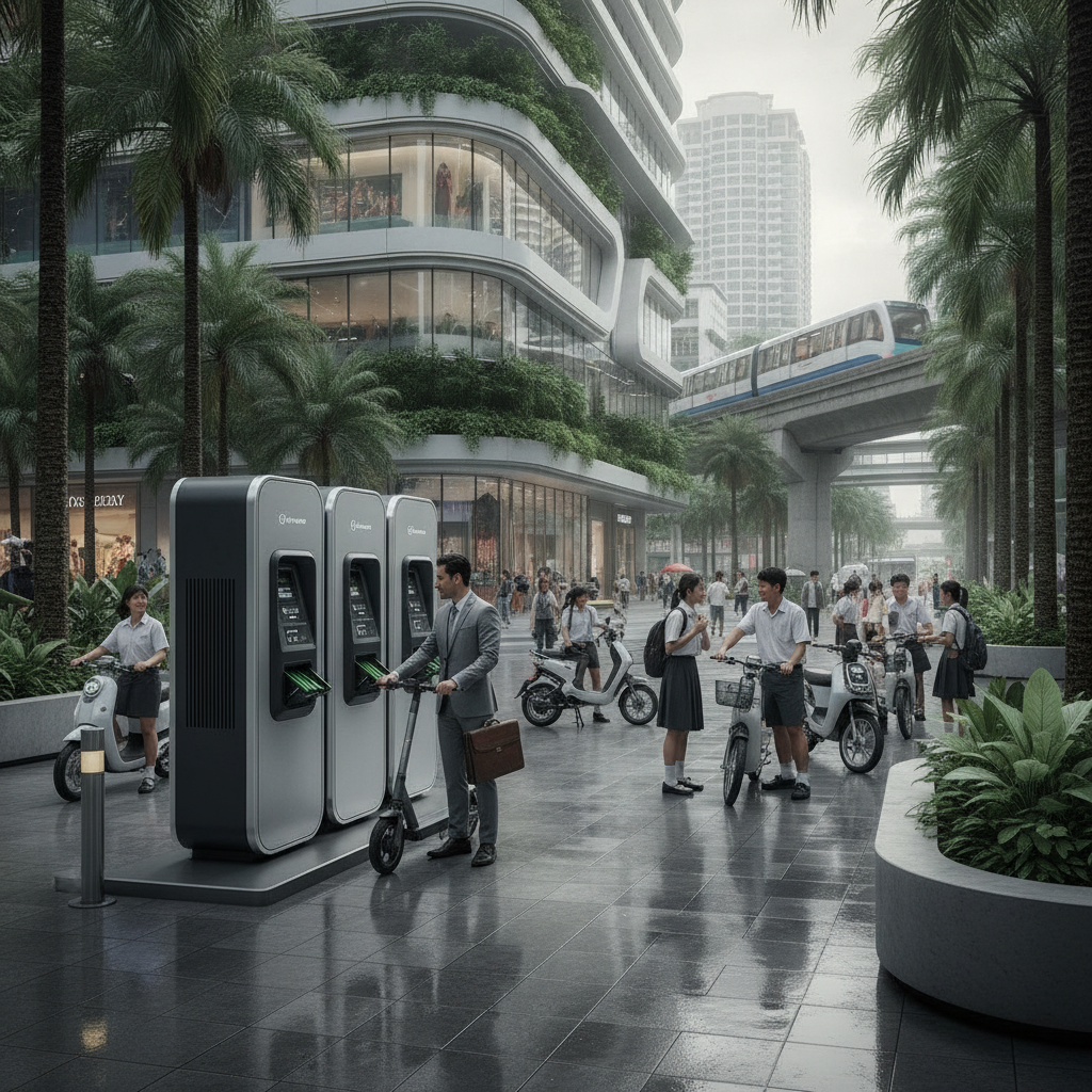 เทรนด์สลับแบตฯ มาแรง! อนาคต E-Bike ไทย 2027 - ebike-battery-swapping-trend-2027