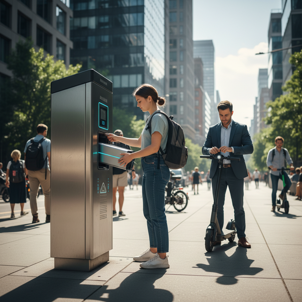 เจาะเทรนด์โลก! ตู้สลับแบตเตอรี่ E-Bike จบปัญหาชาร์จนาน - ebike-battery-swapping-trend