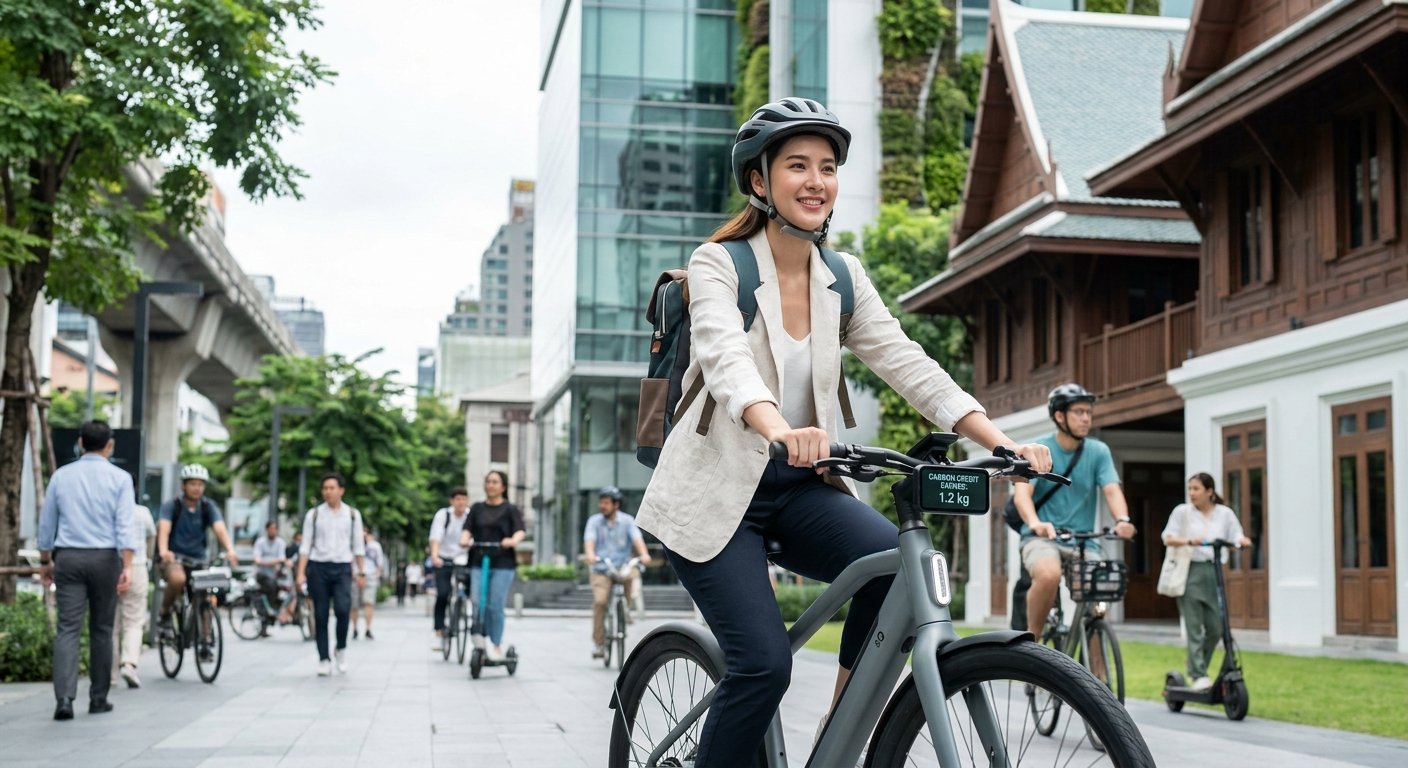 อนาคต EV 2027! ขี่ E-Bike แลกคาร์บอนเครดิต ประหยัดคูณสอง