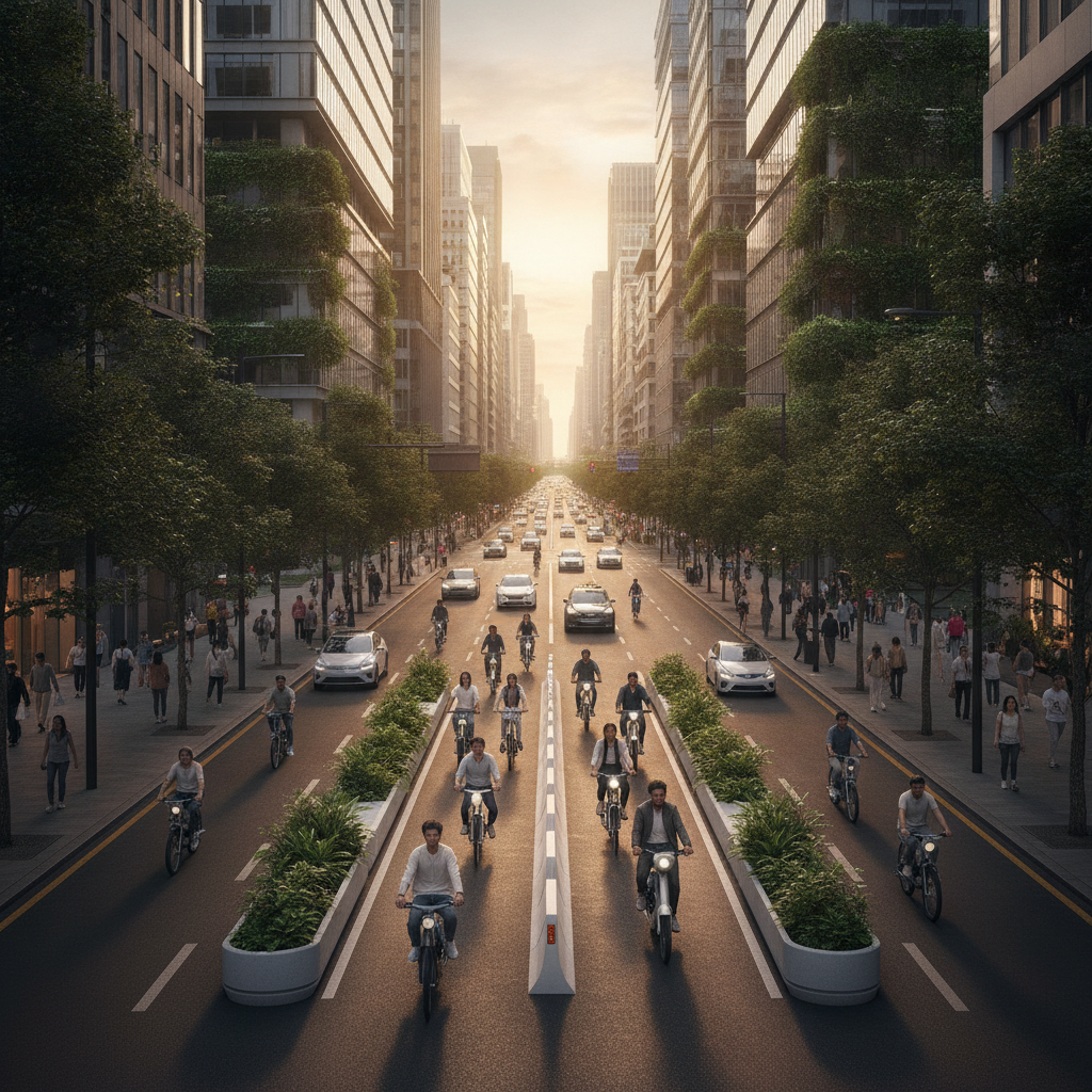 จ่อผุดนโยบาย! เลนพิเศษ E-Bike นำร่องเมืองหลวงปลายปี 2026 - ebike-smart-city-lanes