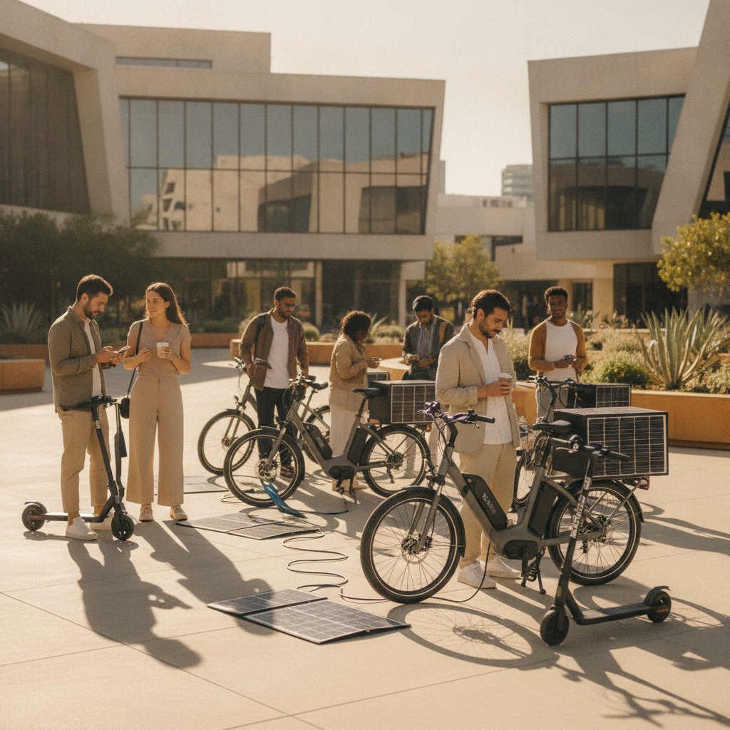 เทรนด์ E-Bike 2027: ชาร์จแบตด้วยพลังงานโซลาร์เซลล์ - ebike-solar-charging-trend-2027
