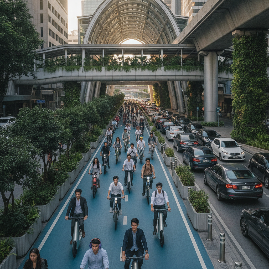 เทรนด์ 2027: นโยบายผุด 'เลนพิเศษ E-Bike' เชื่อมรถไฟฟ้า - ebike-special-lane-city-trend