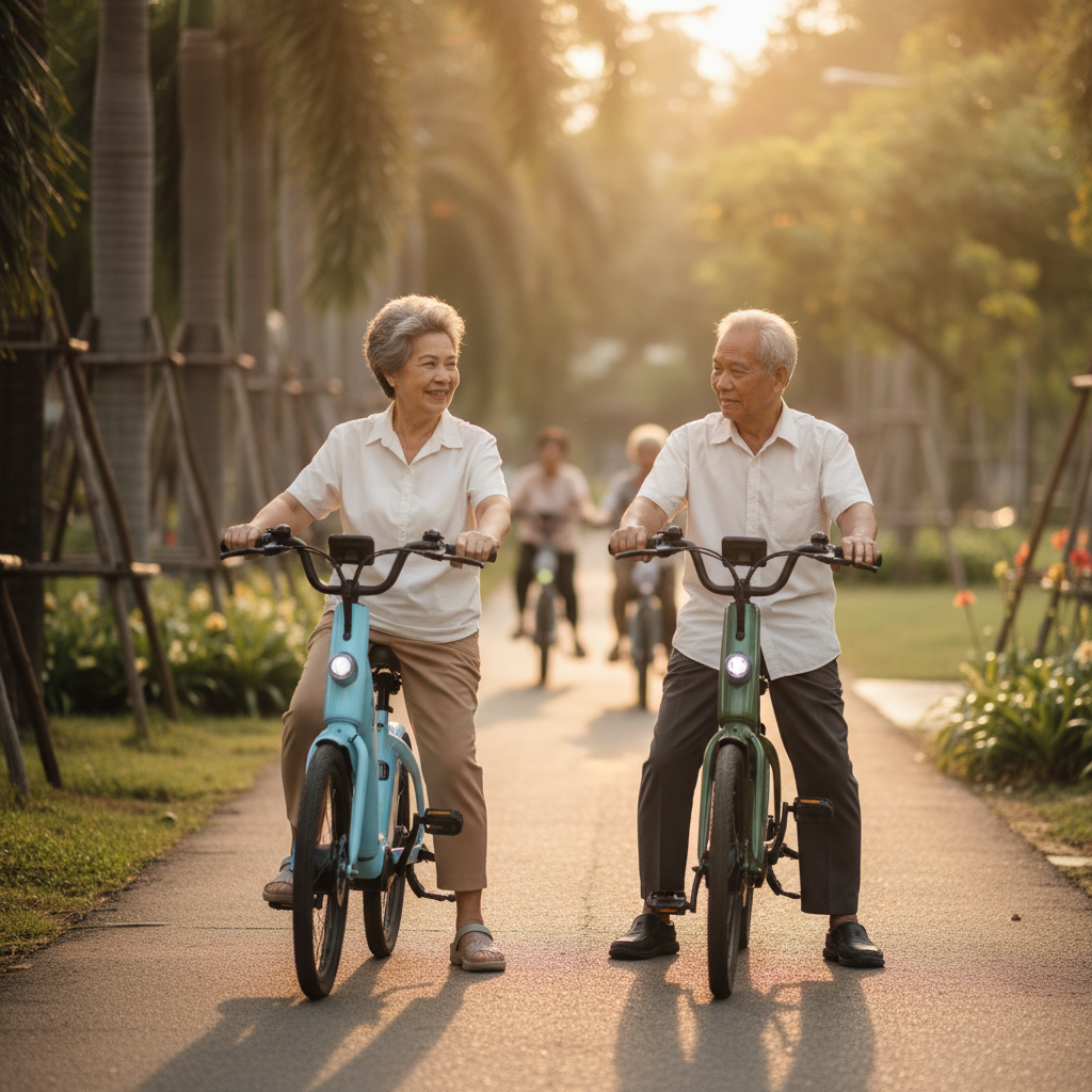 สังคมสูงวัยดันตลาด EV! จับตาเทรนด์ E-Bike ขับง่ายปลายปี 26 - elderly-ebike-ev-market-trend