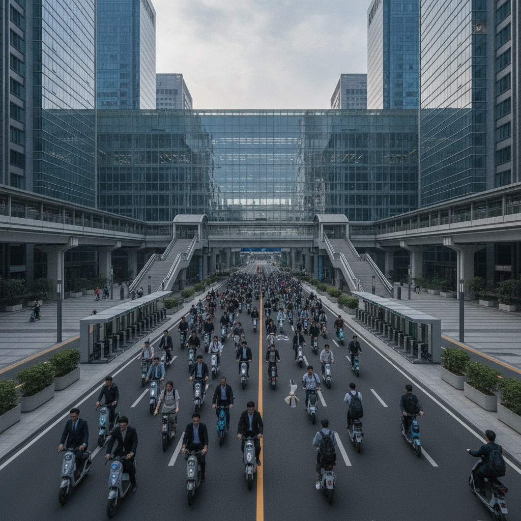 ส่องเทรนด์เดินทาง 2027: สกู๊ตเตอร์ไฟฟ้าเชื่อมรถไฟฟ้า - escooter-urban-transit-trend