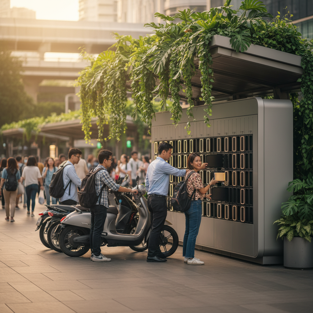 เทรนด์ EV 2027! นวัตกรรมสลับแบตเตอรี่ E-Bike ไม่ต้องรอชาร์จ - ev-battery-swap-trend
