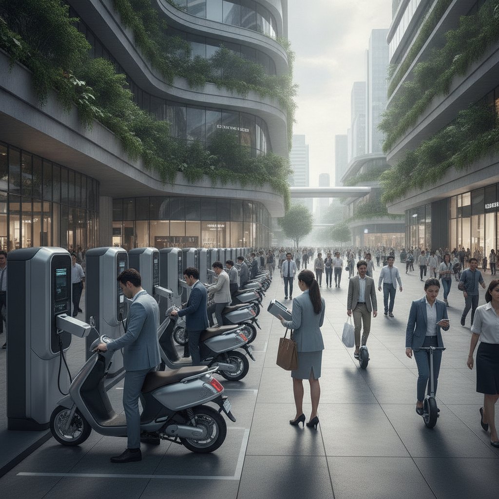 อนาคต EV 2027! ตู้สลับแบต E-Bike ทั่วเมือง ไม่ต้องรอชาร์จ - ev-battery-swapping-station-trend