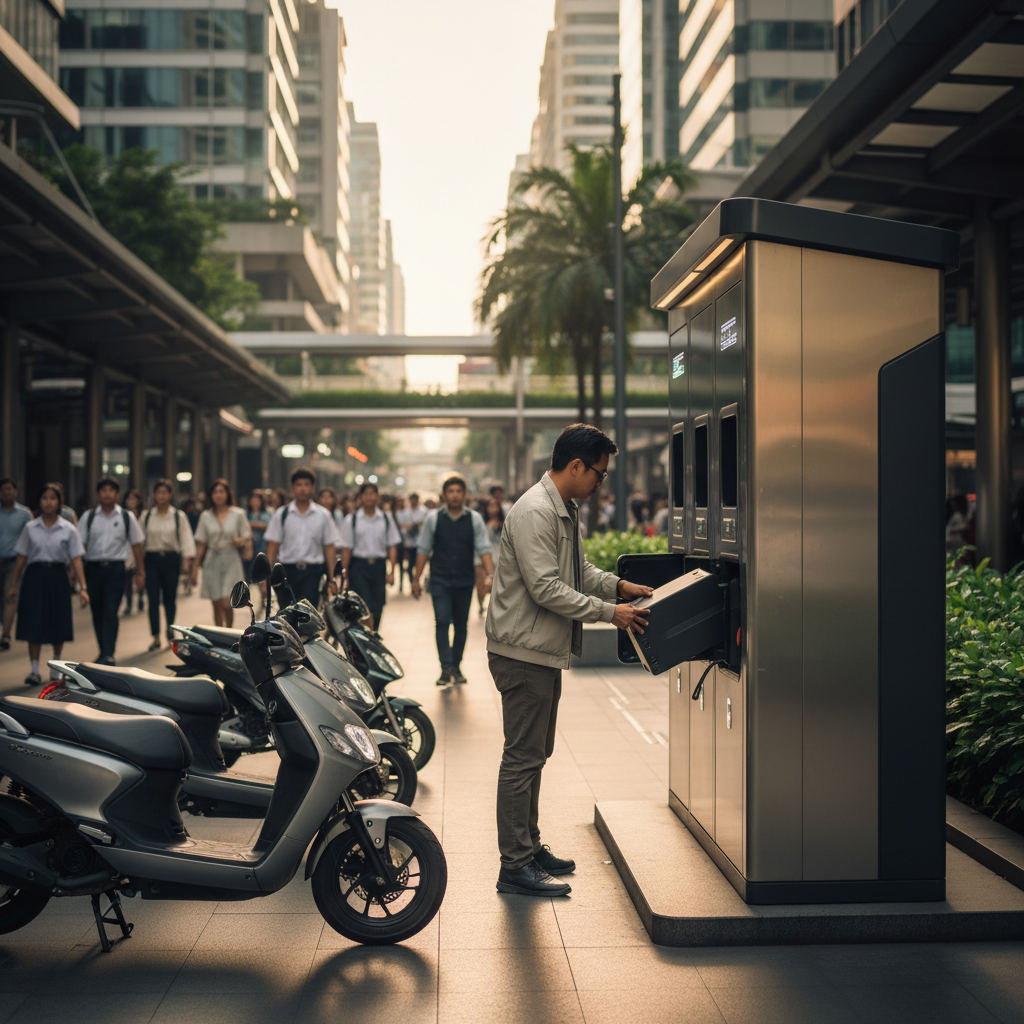 เทรนด์ EV ล่าสุด! นวัตกรรมสลับแบตเตอรี่ E-Bike มาแรงปี 2026 - ev-battery-swapping-trend-2026