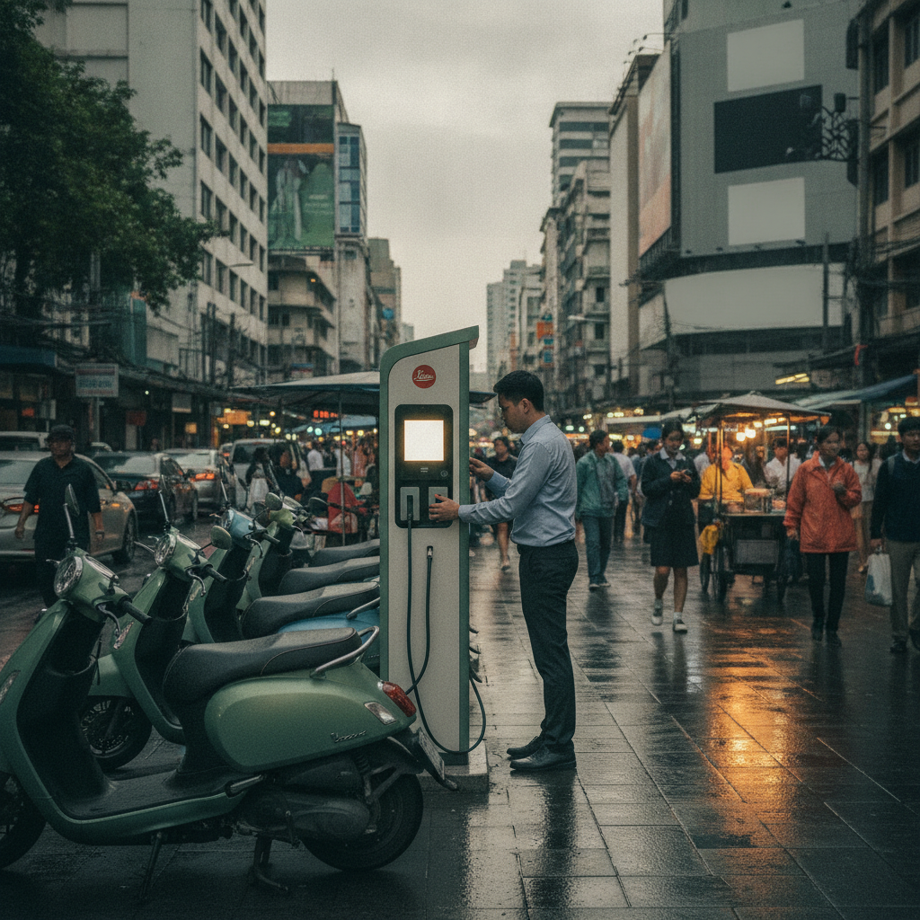 เทรนด์ EV ปลายปี 2026: ผุด 'สถานีสลับแบต' สกู๊ตเตอร์ไฟฟ้า - ev-battery-swapping-trend-2026