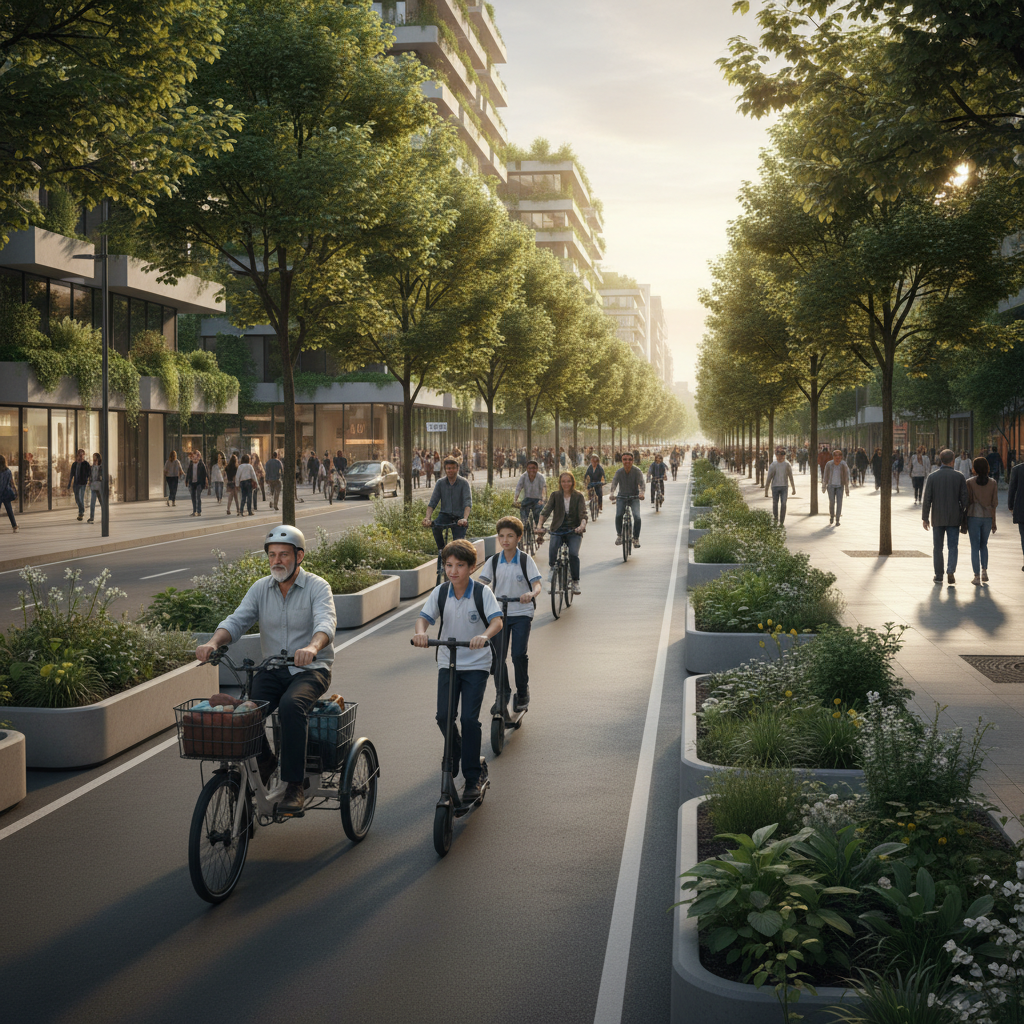 เทรนด์ EV 2027! นโยบายเมืองต้นแบบผุดเลน E-Bike ขับขี่ปลอดภัย - ev-ebike-lane-policy-trend