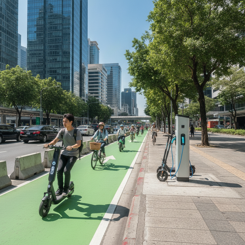 นโยบาย EV 2027! รัฐเตรียมขยายเลน e-bike ทั่วไทย เซฟพลังงาน - ev-policy-ebike-lane-trend