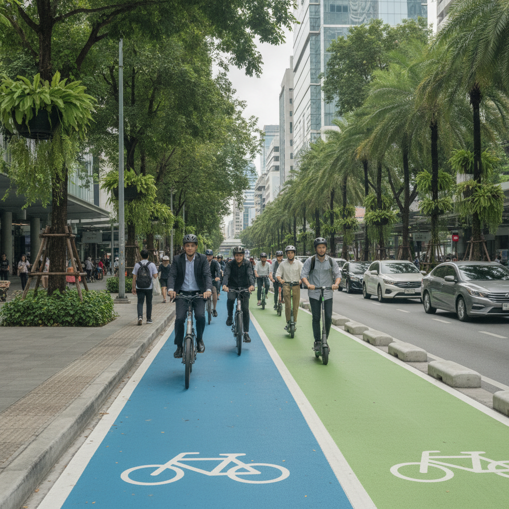 จับตานโยบาย 2027: รัฐจ่อผุด 'เลนพิเศษ E-Bike' ทั่วกรุง - gov-ebike-lane-policy-2027