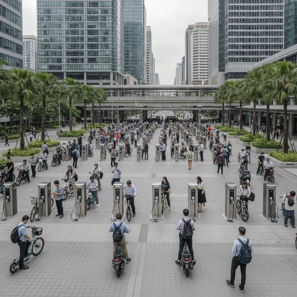 นโยบายรัฐหนุน! ดันสถานีชาร์จรับเทรนด์ E-Bike ปี 2027 - gov-ev-charging-station-trend