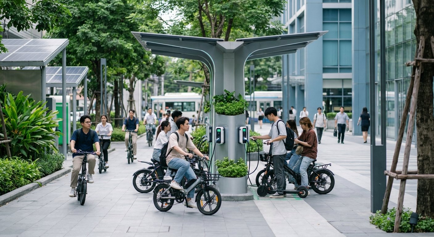 จับตานโยบายรัฐปลายปี 2026 ลุ้นขยายจุดชาร์จ E-Bike ทั่วไทย