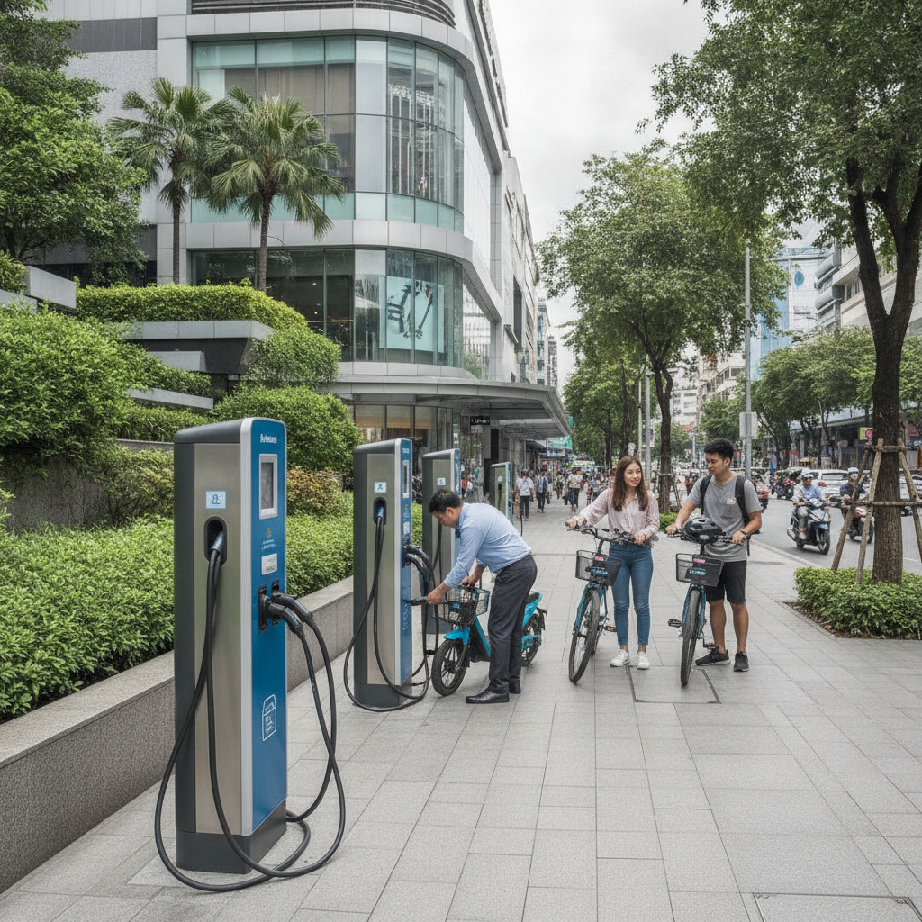 นโยบาย EV 2027! ภาครัฐจ่อหนุนสถานีชาร์จ E-Bike ทั่วไทย - government-ev-charging-policy