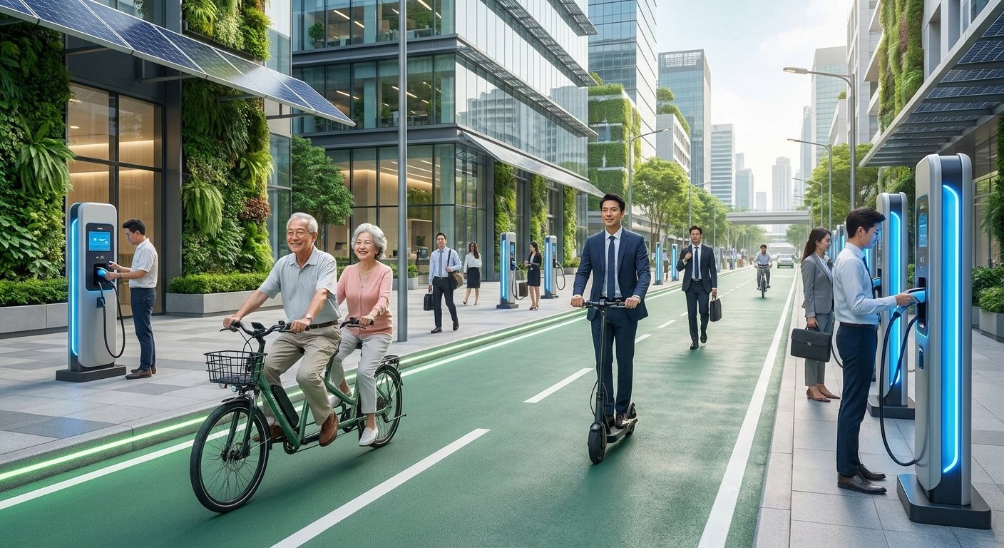 นโยบายรัฐ Q4/2026! ขยายเลน EV เมืองกรุง หนุนใช้ E-Bike