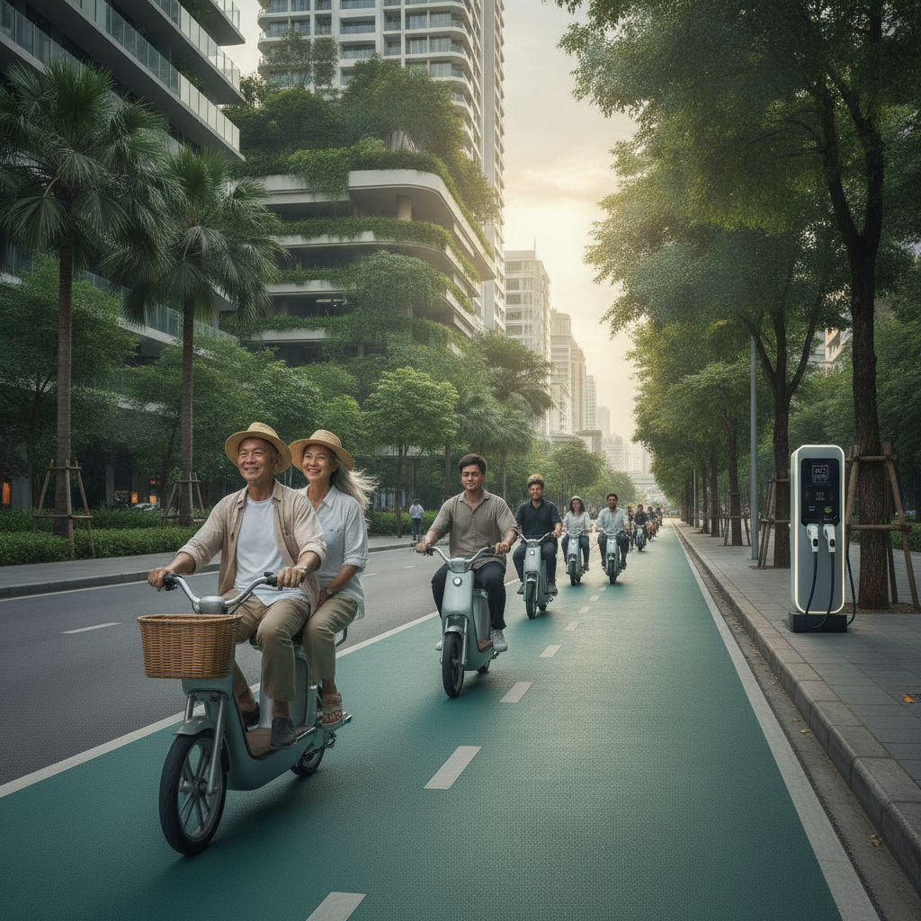 นโยบายรัฐ Q4/2026! ขยายเลน EV เมืองกรุง หนุนใช้ E-Bike - govt-ev-lane-policy-2026