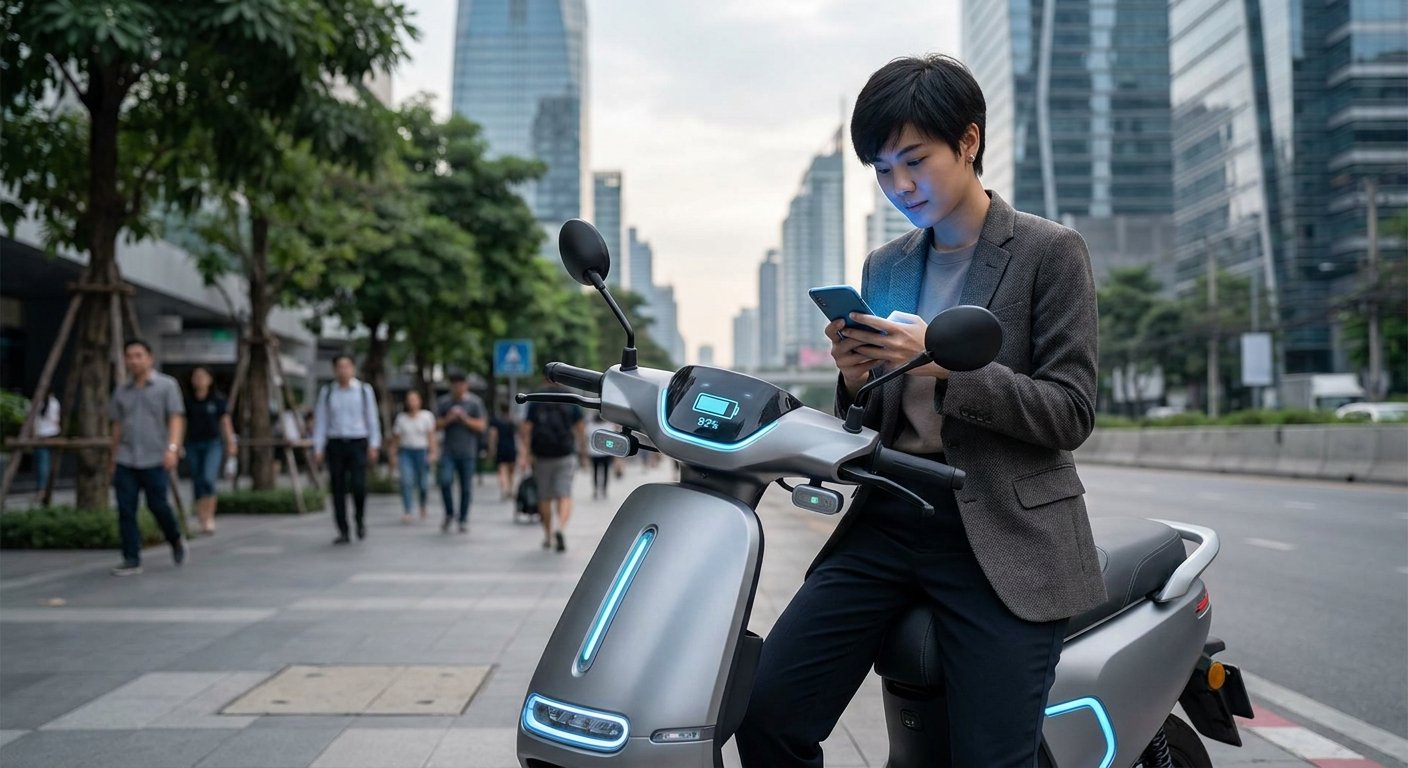 เทรนด์ EV 2027! สกู๊ตเตอร์ไฟฟ้าฝัง IoT กันขโมยสุดล้ำ