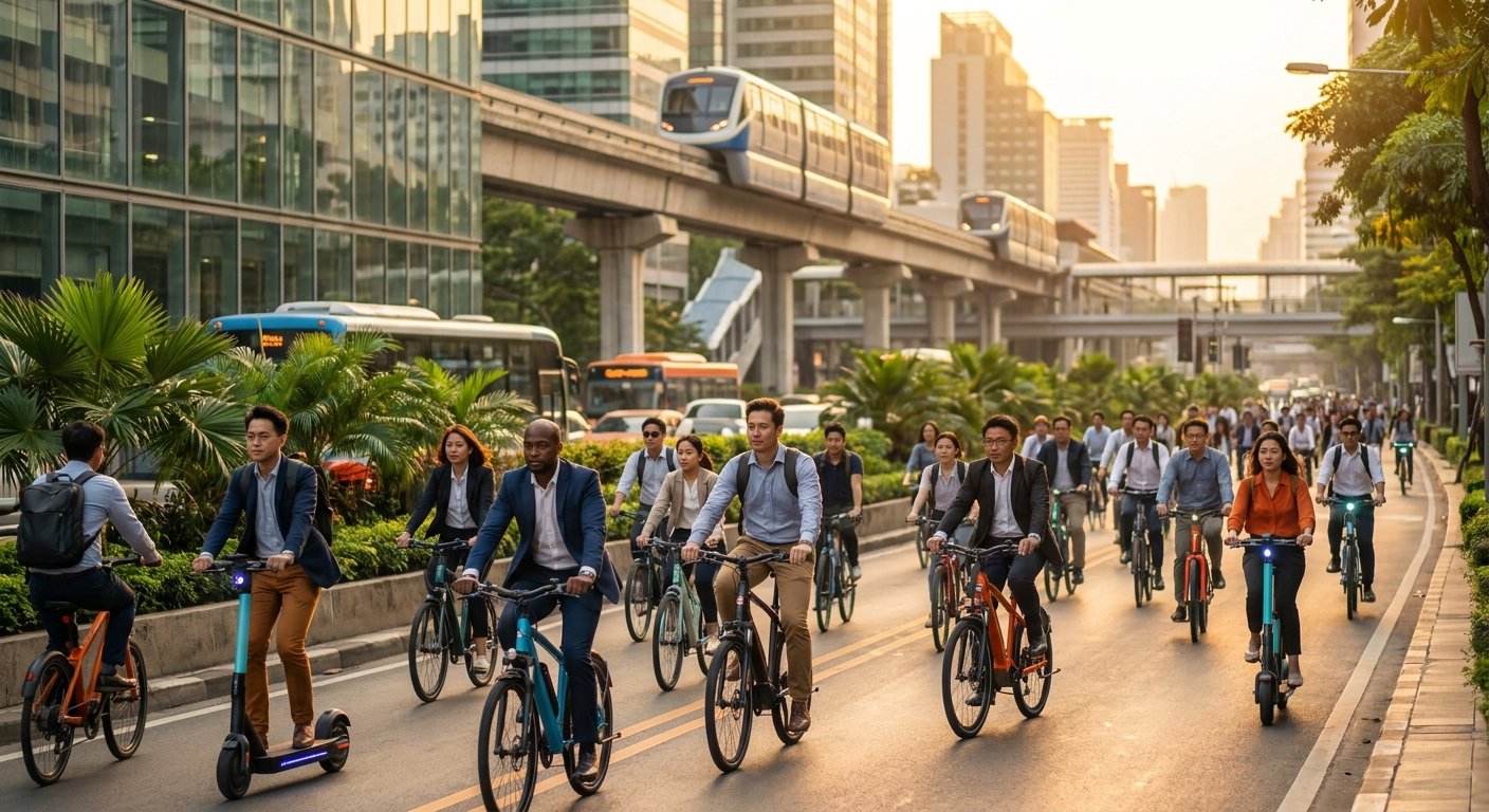 เจาะเทรนด์ Micro-Mobility 2027! วัยทำงานแห่ใช้ E-Bike